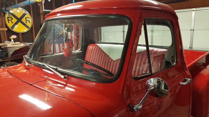 Custom bench installed in customer classic vehicle